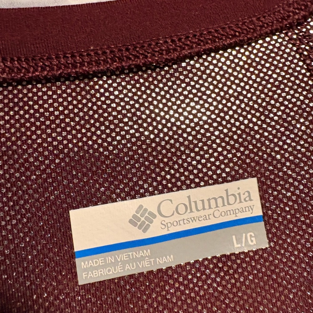 Columbia Women’s Long-Sleeve Omni Heat Base Layer Top — Burgundy Large - Picture 4 of 6